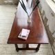 Table XXL noyer massif foncé 3m