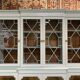 Bibliothèque anglaise 8 portes en acajou