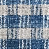 190x290cm İndigo blue kilim carpet. made with wool, Organic Wool Kilim
