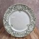 Antique ironstone plate from Creil and Montereau, Compiègne green model.