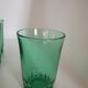 Série de 9 verres vert