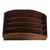Range courrier porte documents vintage bois 1950