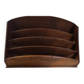 Range courrier porte documents vintage bois 1950