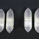 1970's perspex sconces, france - set of 4