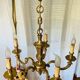 Louis XVI chandelier, 20th century, in solid gilded bronze