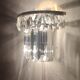 Glass wall lamp. Italy, 1950s