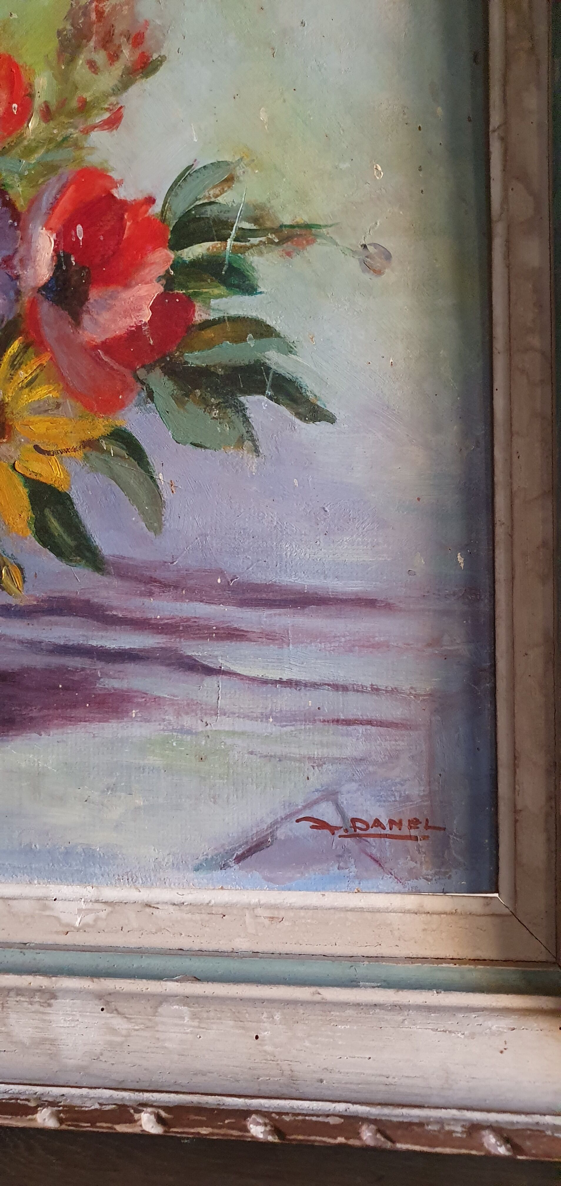 Bouquet de fleurs avec couleurs intenses