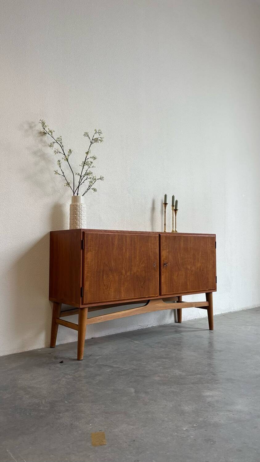 Vintage Danish sideboard teak with oak