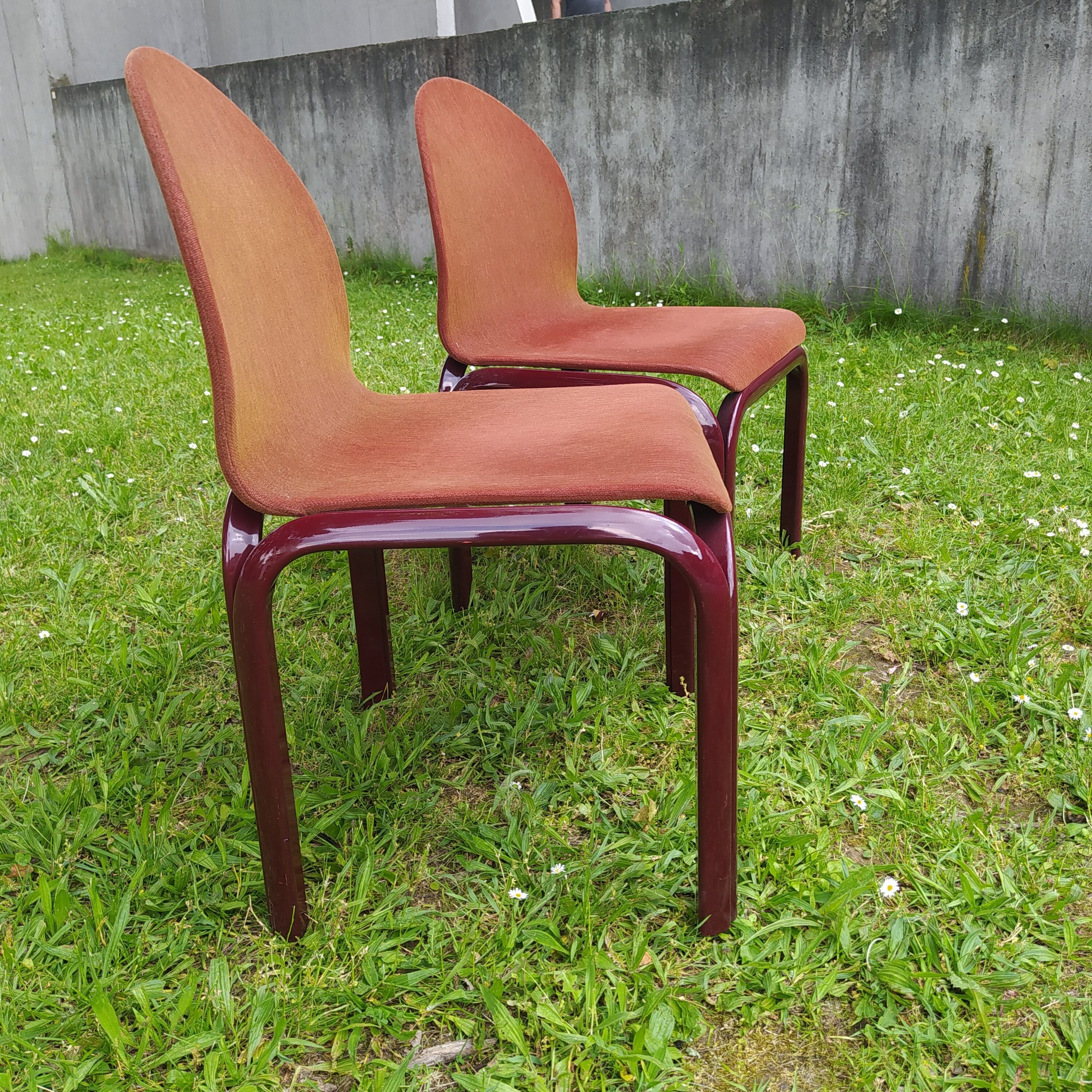 Paire de chaises Gae Aulenti pour Knoll-international