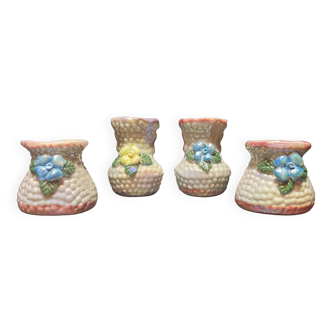 Set of 4 ceramic pots