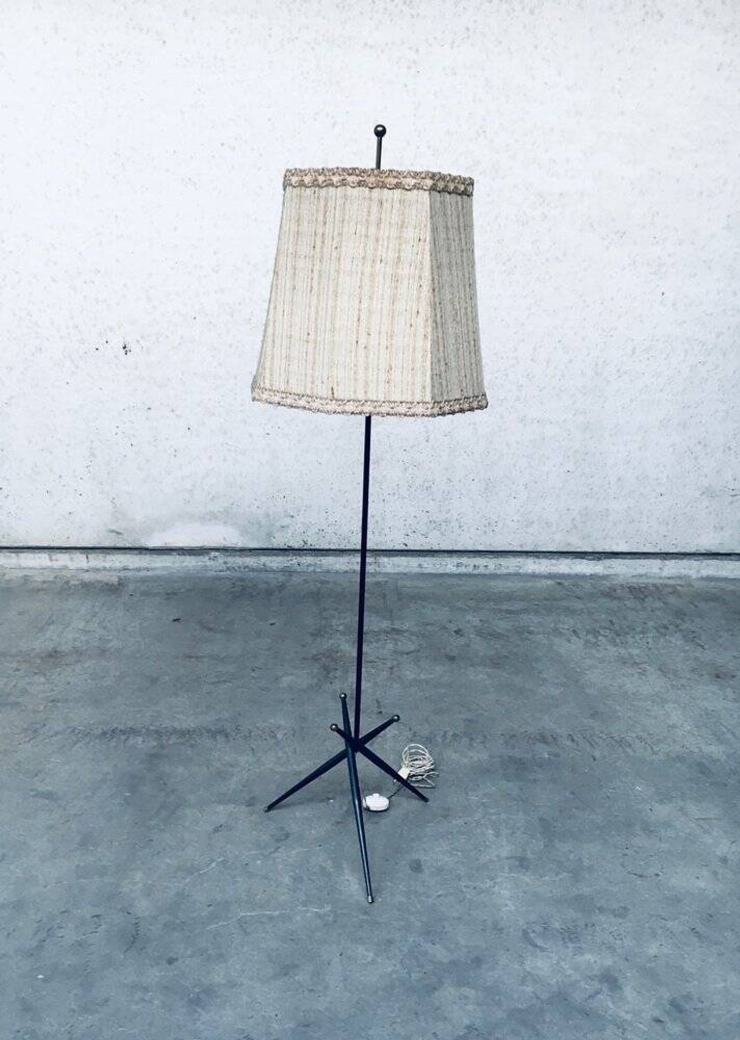 Space Age Floor Lamp, Belgium, 1950s