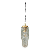 Vintage glass tulip suspension with diamond tip (SE10)