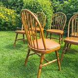 Set of 8 Baumann bistro chairs