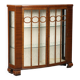 Antique Art Deco display cabinet in mahogany veneer, Italy, 20th century
