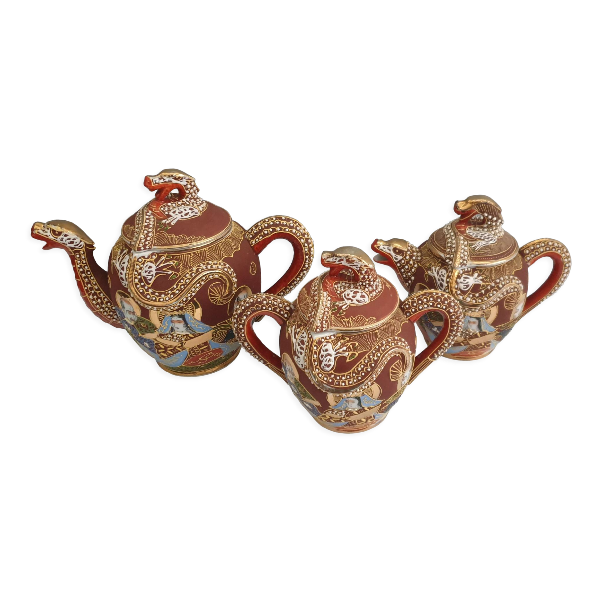 Tea set Satsuma porcelain from Japan