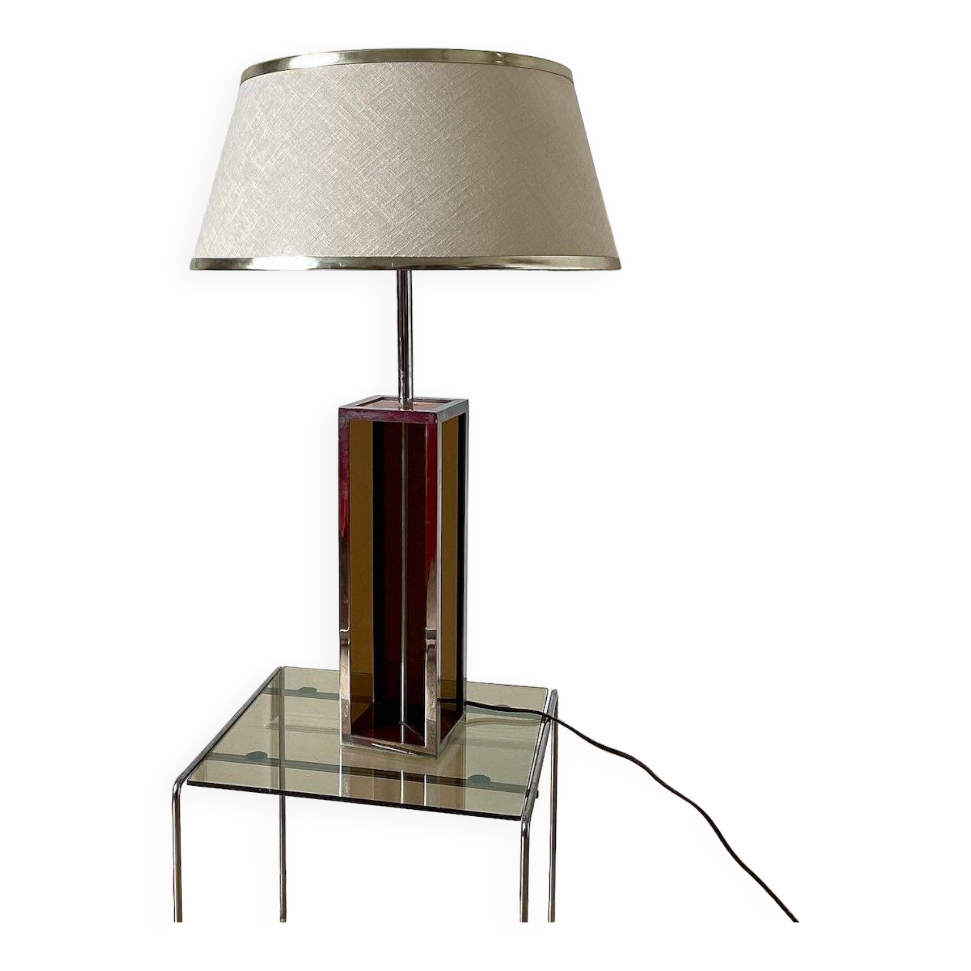Large 70s plexiglass lamp