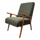 Scandinavian khaki armchair