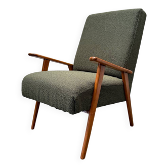 Fauteuil scandinave kaki