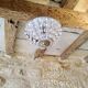 Crystal pendeloques basket ceiling light