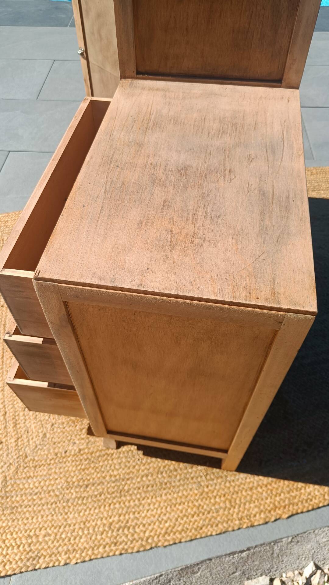 Handcrafted asymmetrical wooden furniture