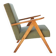 Scandinavian armchair moss green zig zag modern design VAR