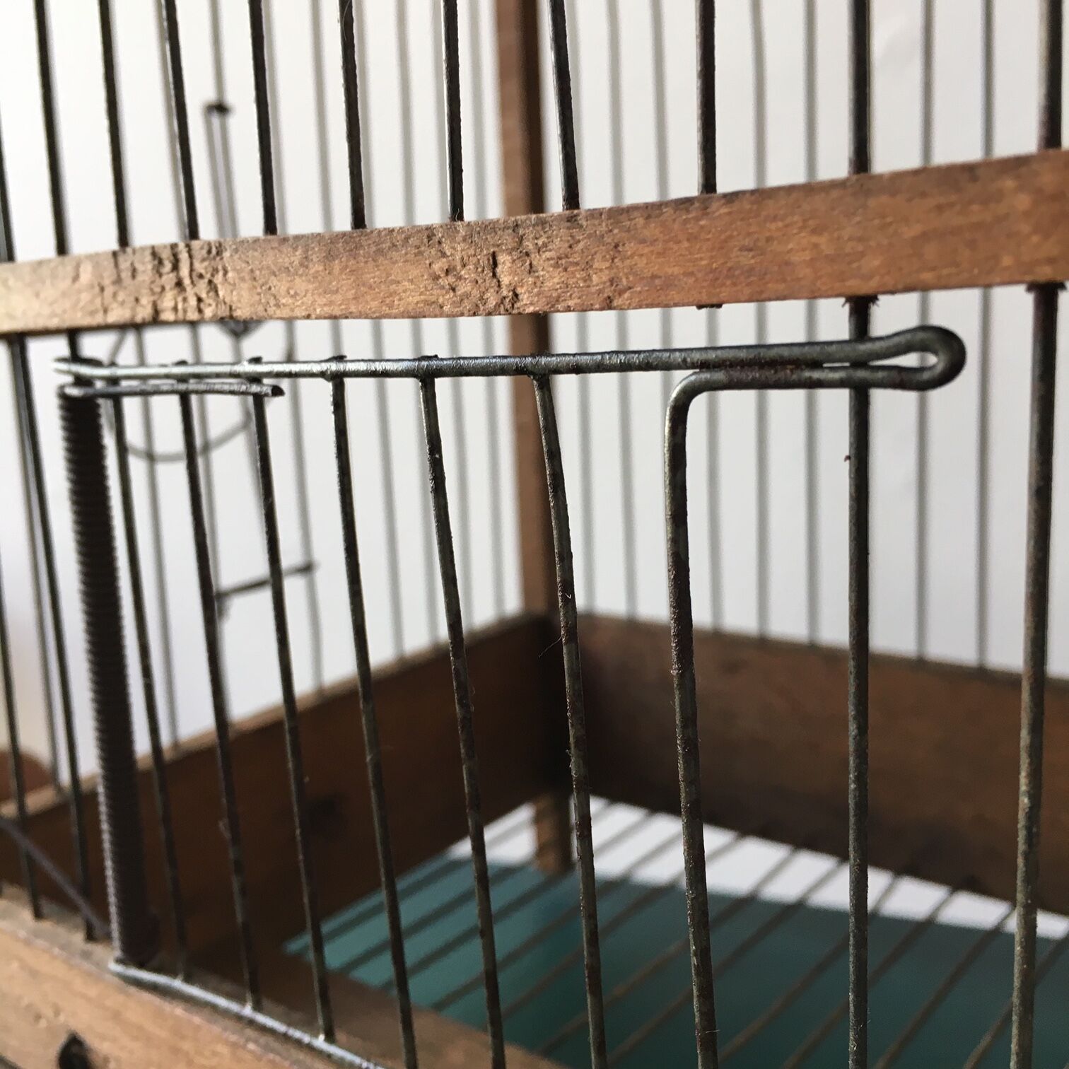 Former wooden birdcage