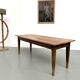 Solid walnut farmhouse table, 1950s.