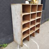 Wood-burning storage unit with an industrial locker