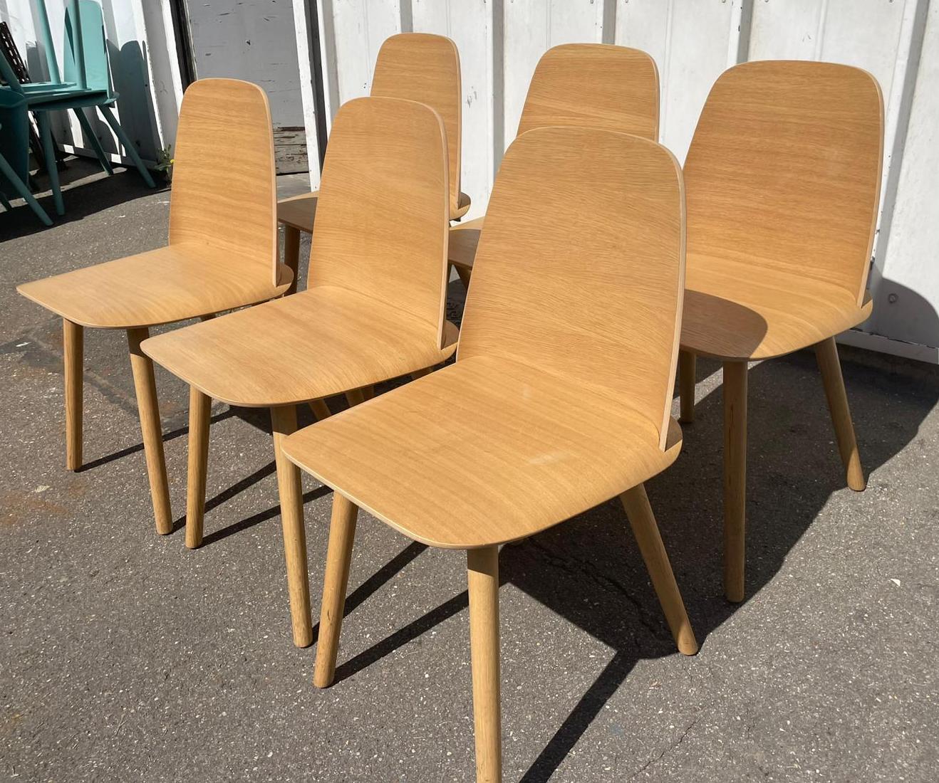 Suite de 6 chaises Nerd Chair, Muuto