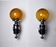 Pair of Murano wall lamps, Italy, 1970