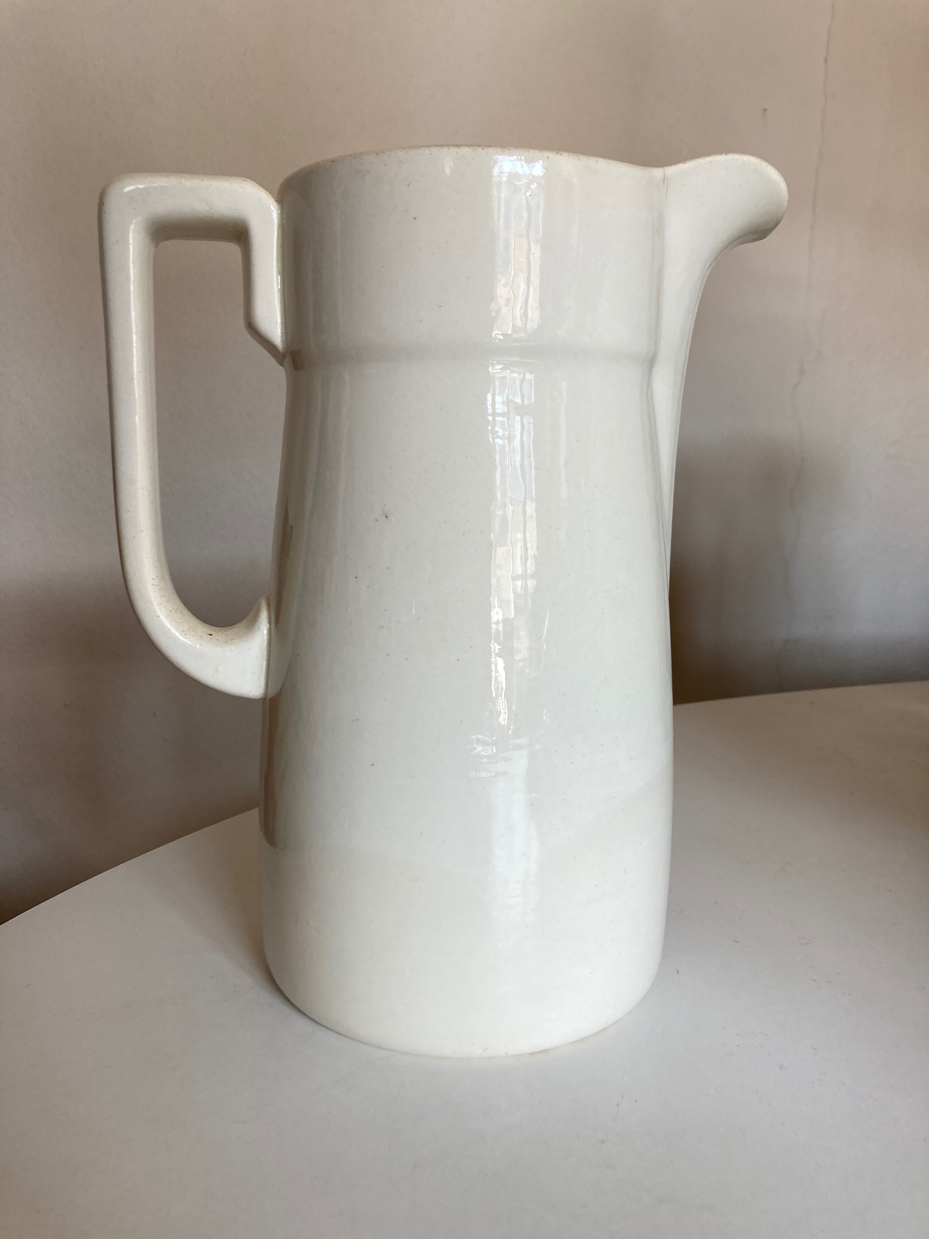 Farm pitcher vase in iron earth Villeroy and Boch XXXL 1930