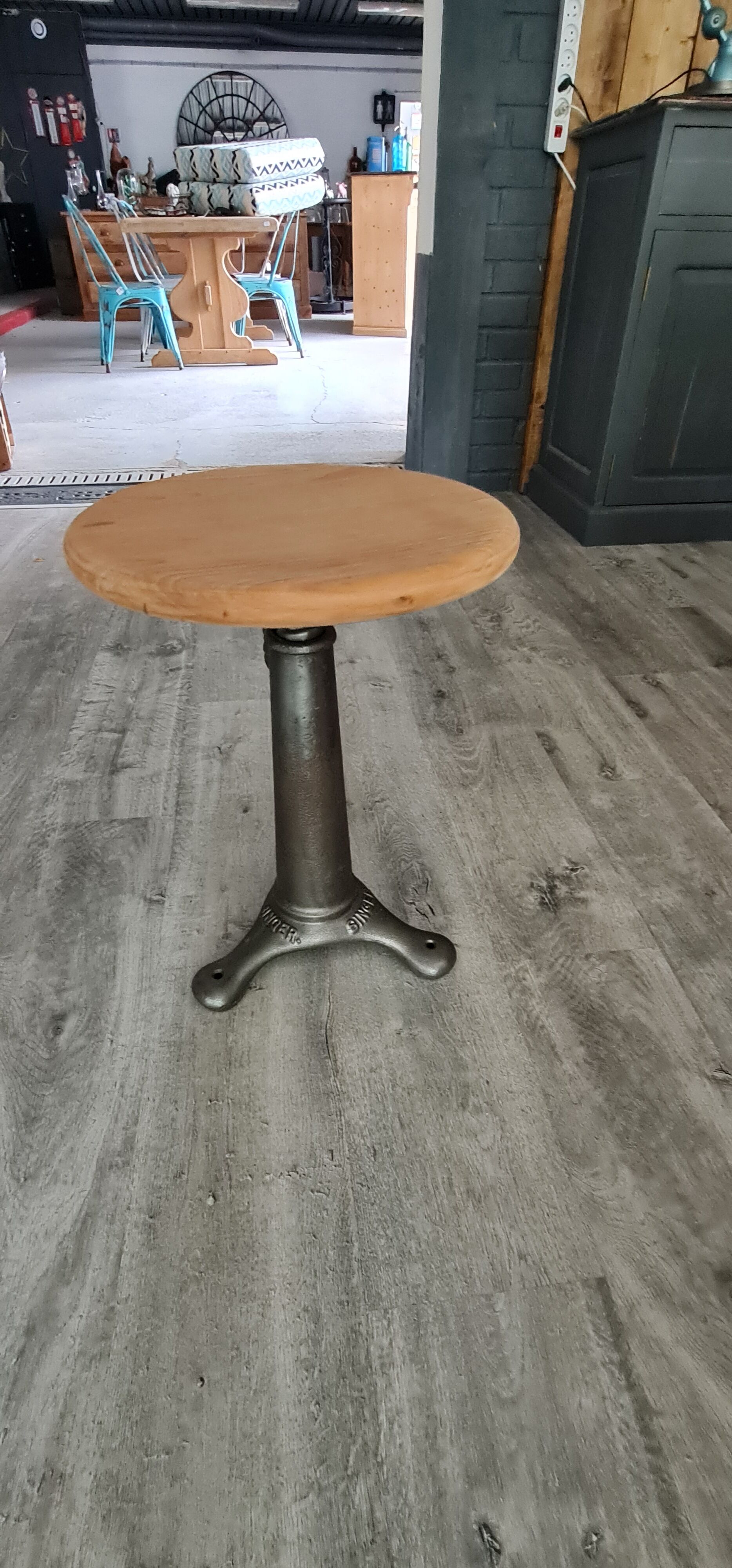 Old singer seamstress stool