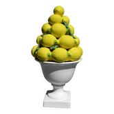 Centrepiece lemons/large fruit bowl in majolica