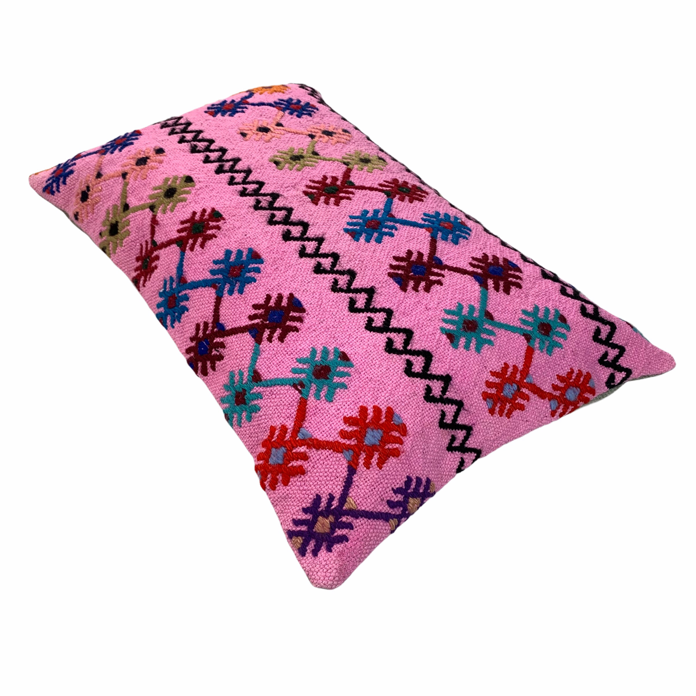 Vintage turkish handmade kilim cushion cover 40x60 cm