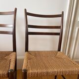 Pair of rope chairs "Gracell" by Yngve Ekstrom for Gemla, 1950s