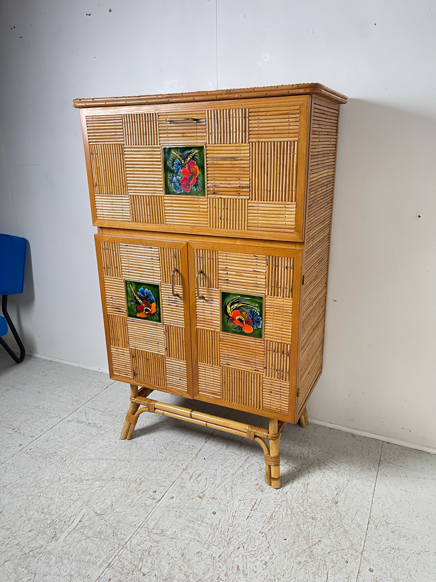 Rattan secretary from around 1950.