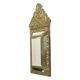 Ancien miroir à coussin repoussé facetté France