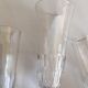 Set of 6 assorted champagne flutes late 19th century cut with cut-offs
