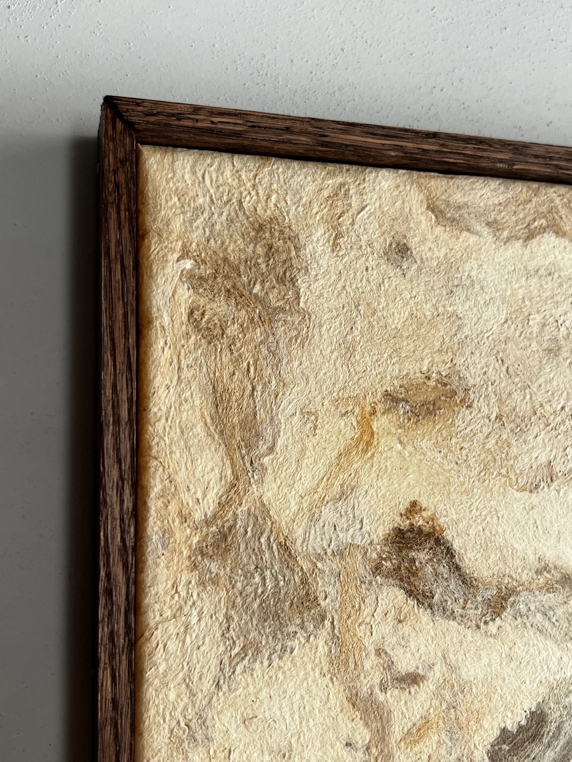 Artwork made of bark paper