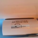 White lacquered metal wall sconces