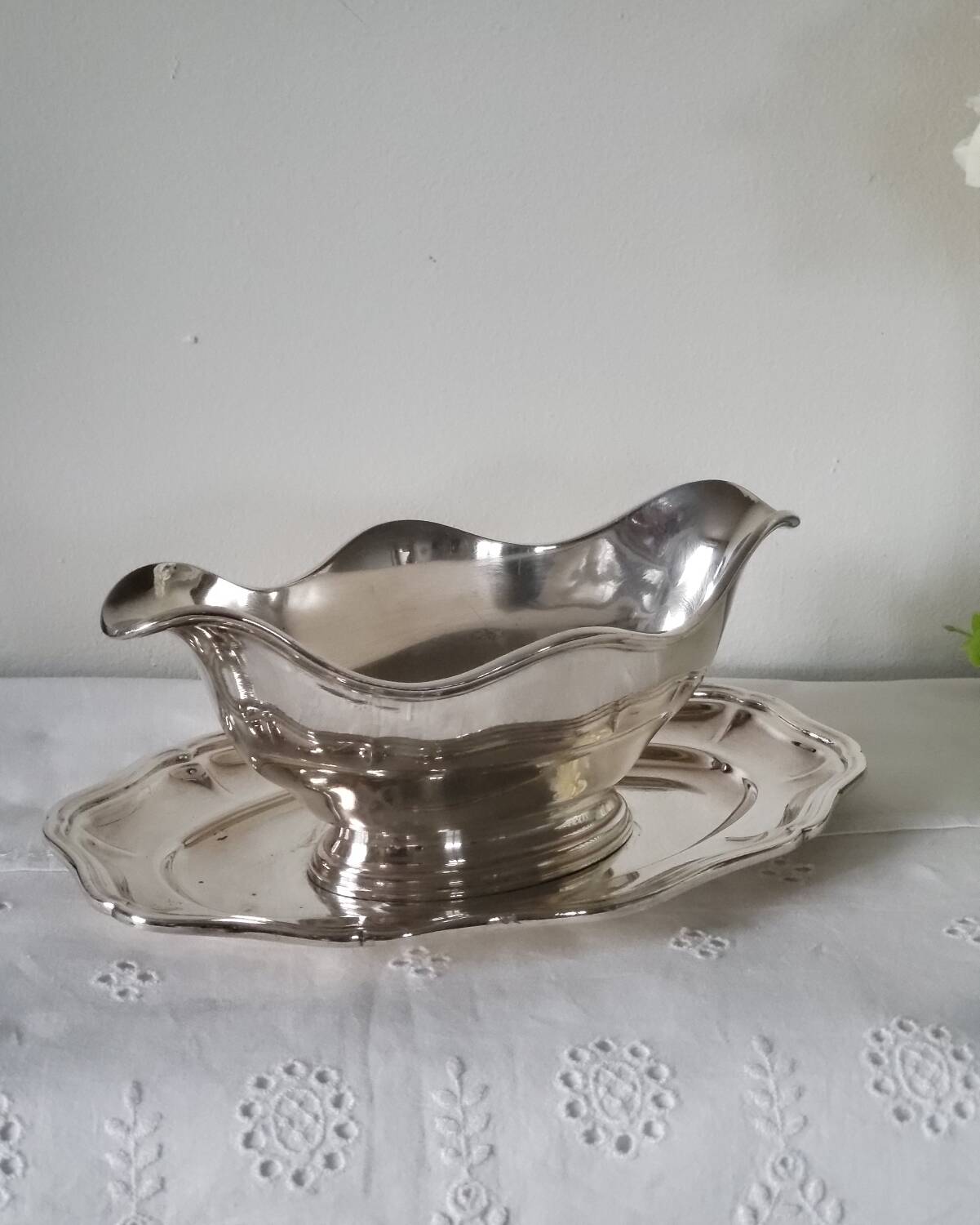 Ercuis Saucière en Métal Argenté