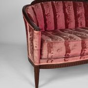 Art Deco Salon by Paul Follot in pink velvet, circa 1920