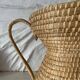 Straw amphora in Burgundy style 35 cm, French wickerwork.