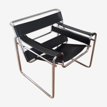 Fauteuil Wassily modèle B3 design Marcel Breuer