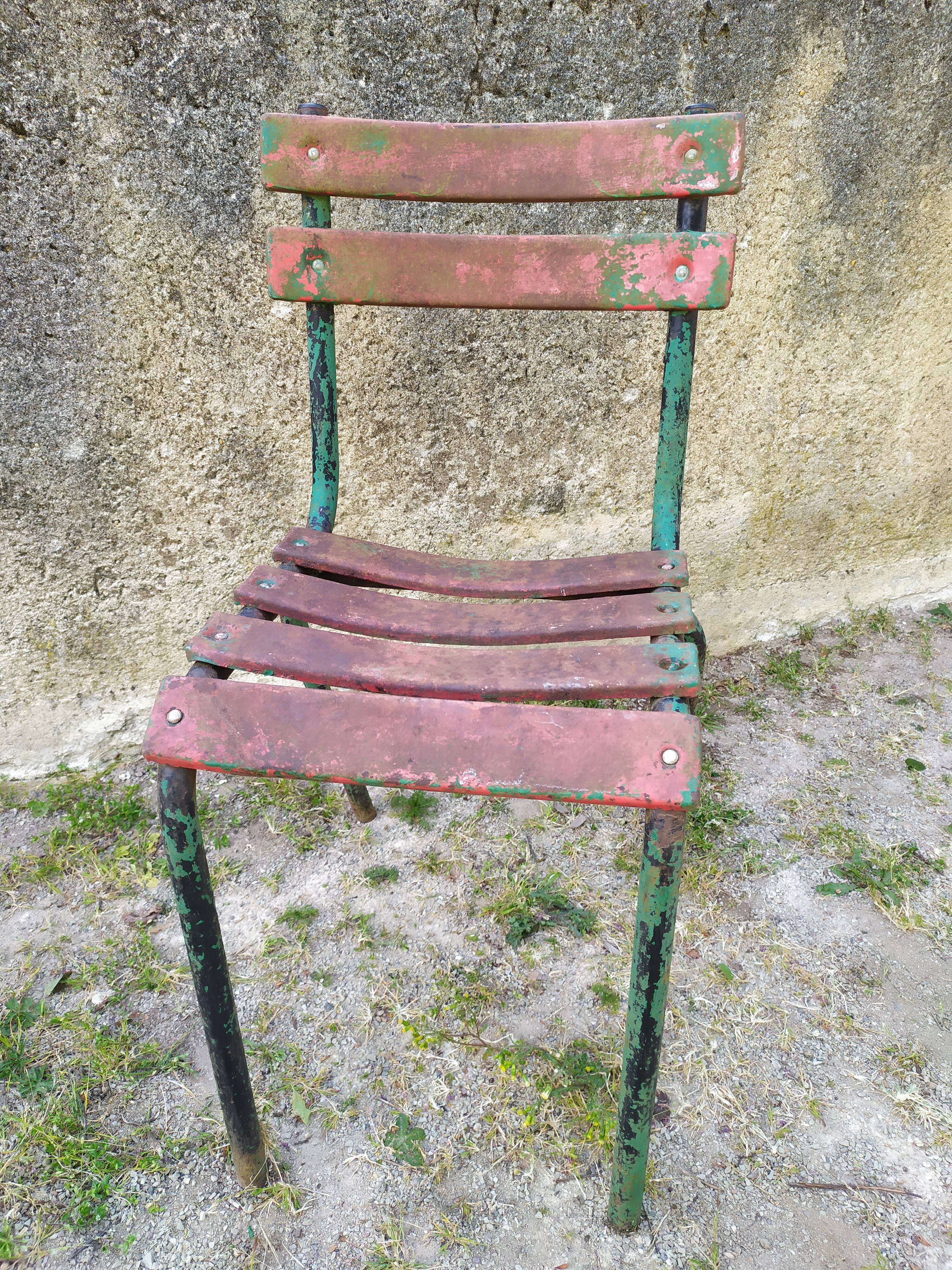 Iron garden chair