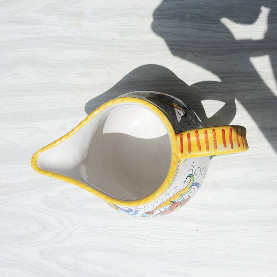 Antique ceramic pitcher from Sberna Deruta