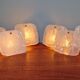 Pair of frosted glass wall lights, Kalmar, 1960s