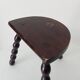 Vintage turned wooden tripod stool