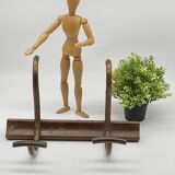 Porte manteaux bois courbé Fischel vintage / ancien