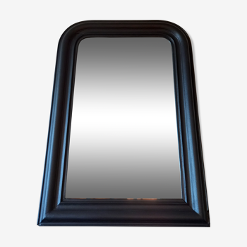 Black trumeau mirror